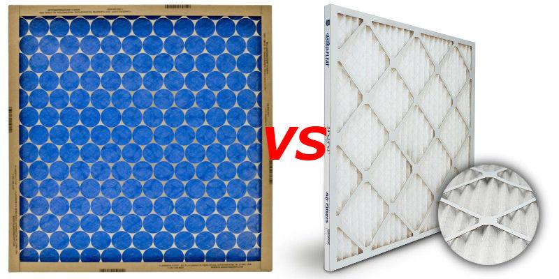 "hog's hair" vs pleated air filter